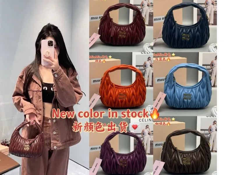 Miu Miu Orange Matelasse Top Handle Bag 589 - Image 8