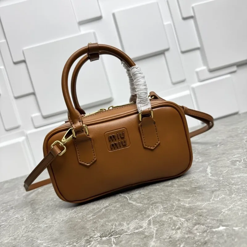 Miu Miu Brown Top Handle Crossbody Bag 591