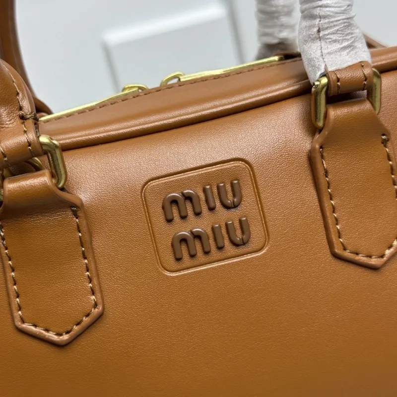 Alternative view of Miu Miu Brown Top Handle Crossbody Bag 591