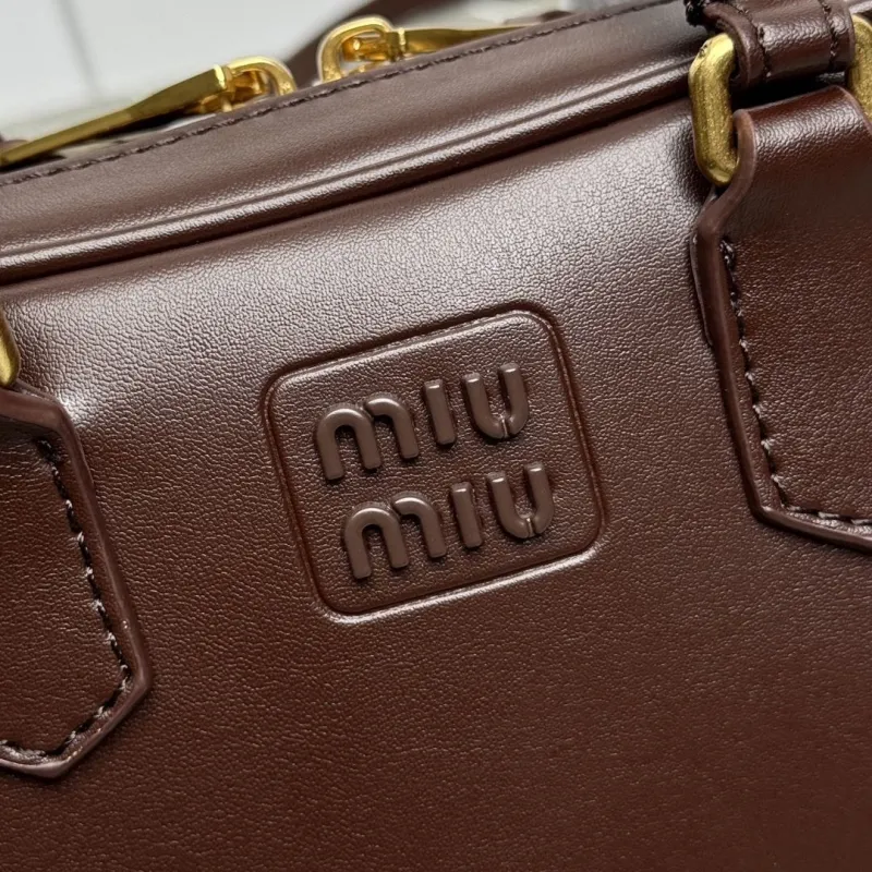 Alternative view of Miu Miu Brown Top Handle Bag 592