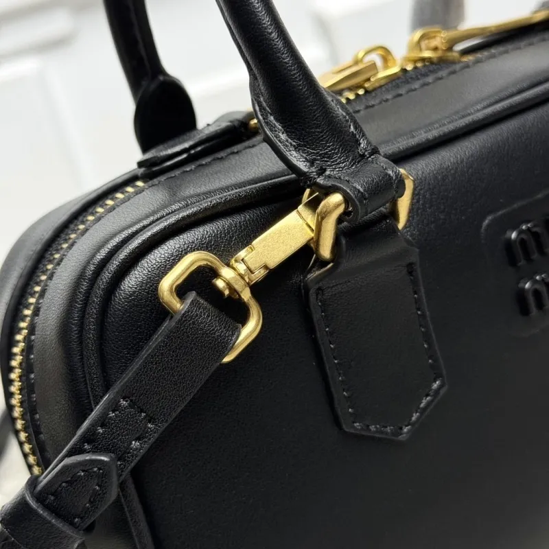 Miu Miu Black Top Handle Bag 593 - Image 3