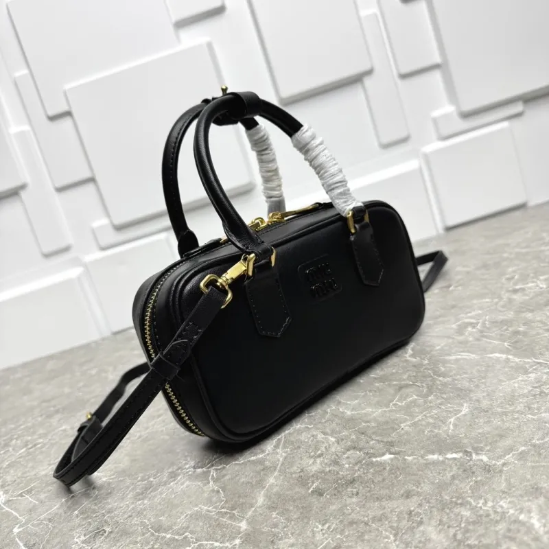 Miu Miu Black Top Handle Bag 593 - Image 4