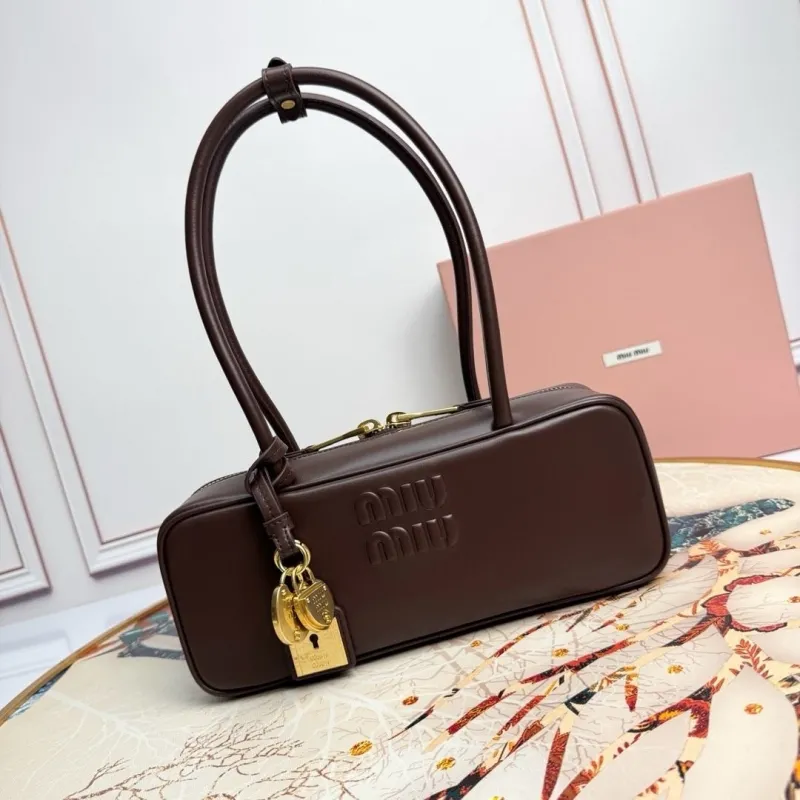 MIU MIU Brown Top Handle Bag 594