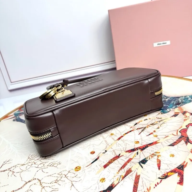 MIU MIU Brown Top Handle Bag 594 - Image 3