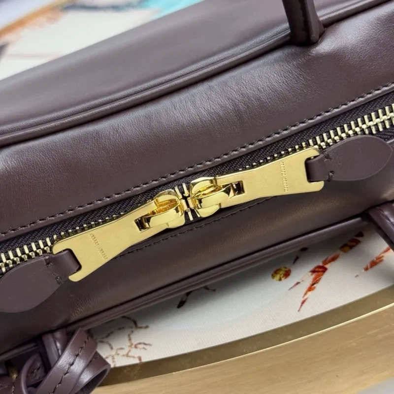 MIU MIU Brown Top Handle Bag 594 - Image 6