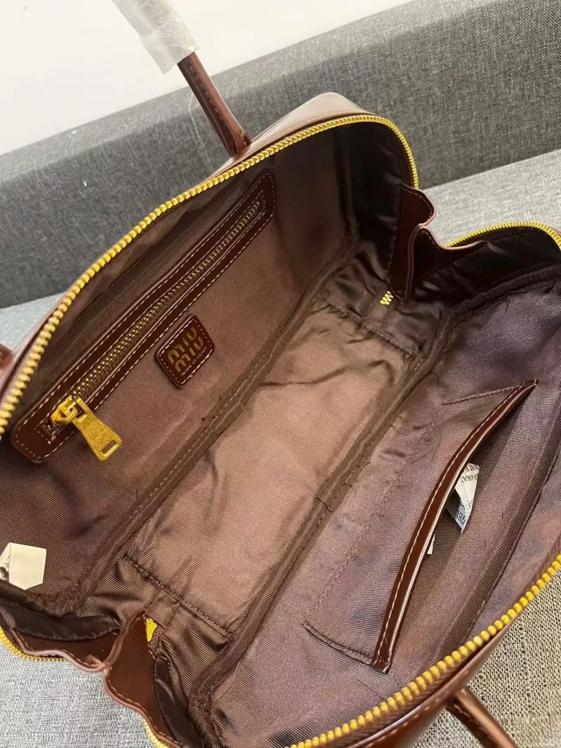 MIU MIU Brown Top Handle Bag 594 - Image 7