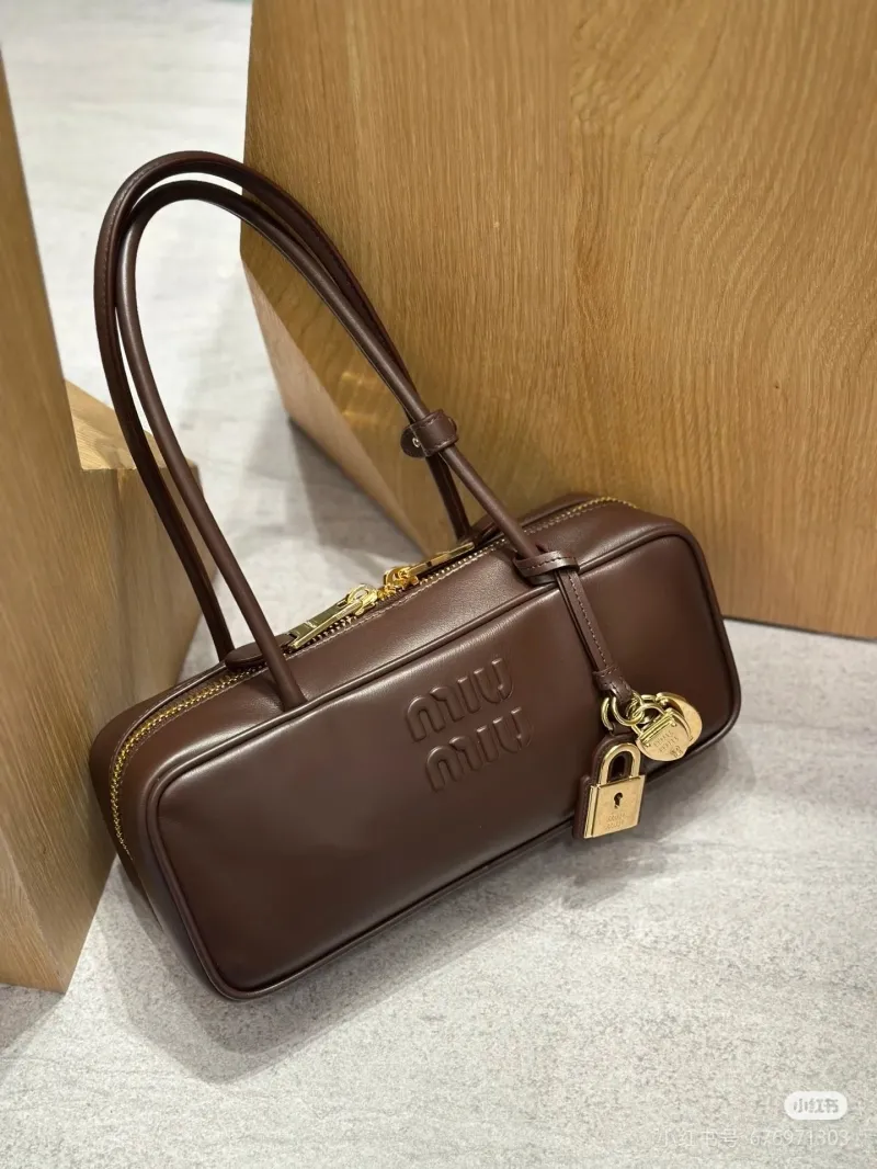 MIU MIU Brown Top Handle Bag 594 - Image 8