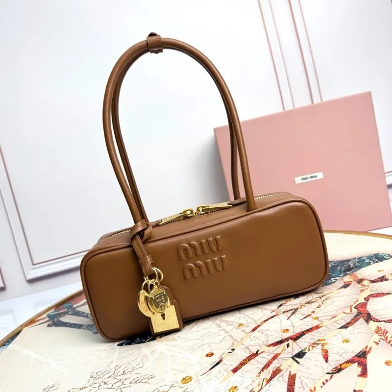 Miu Miu Brown Top Handle Bag 595