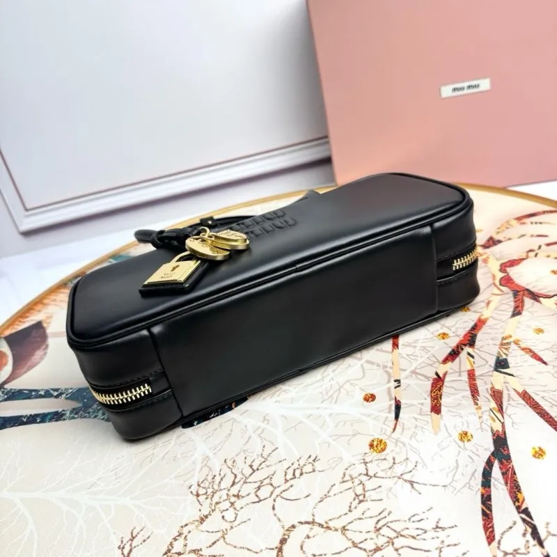 Miu Miu Black Top Handle Bag 596 - Image 3