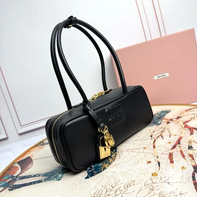 Miu Miu Black Top Handle Bag 596 - Image 4