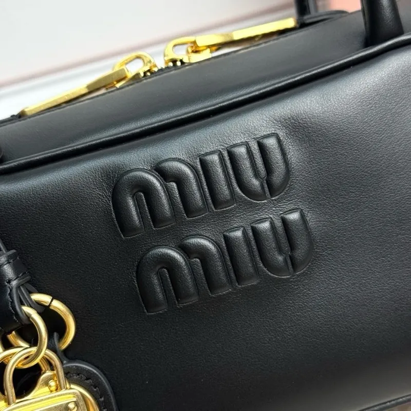 Miu Miu Black Top Handle Bag 596 - Image 5