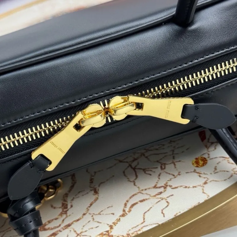 Miu Miu Black Top Handle Bag 596 - Image 6