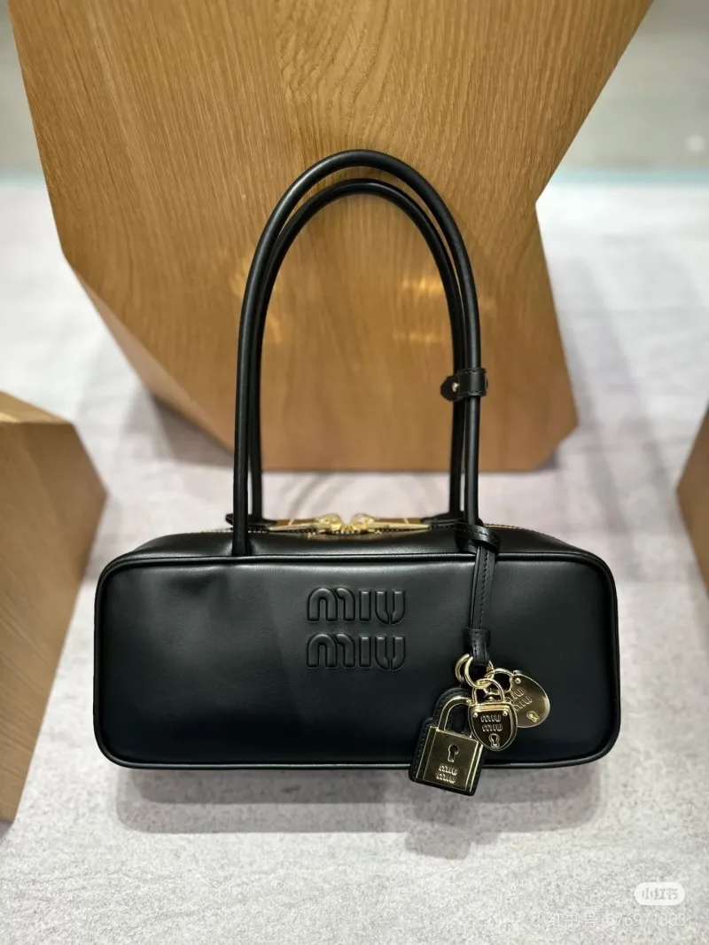Miu Miu Black Top Handle Bag 596 - Image 8