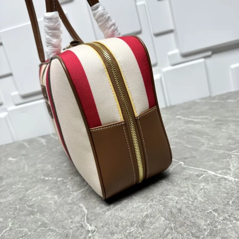 MIU MIU Striped Top Handle Bag 599 - Image 6