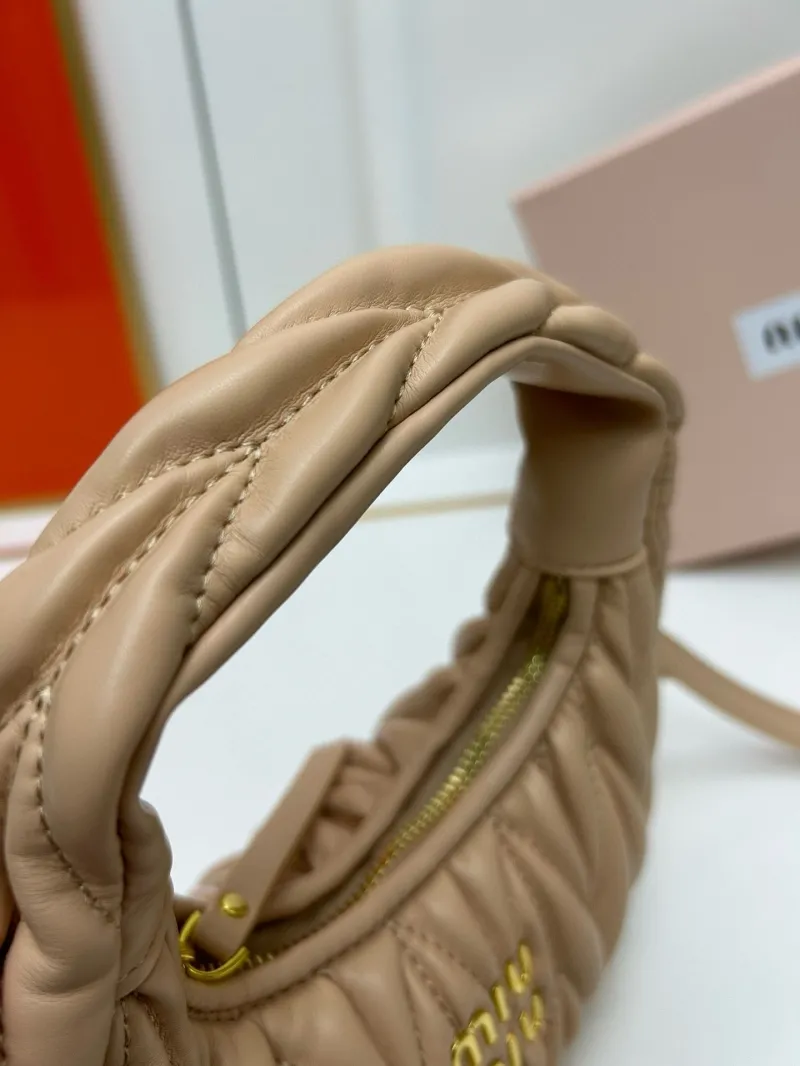 Miu Miu Beige Quilted Top Handle Crossbody Bag 2178 - Image 6