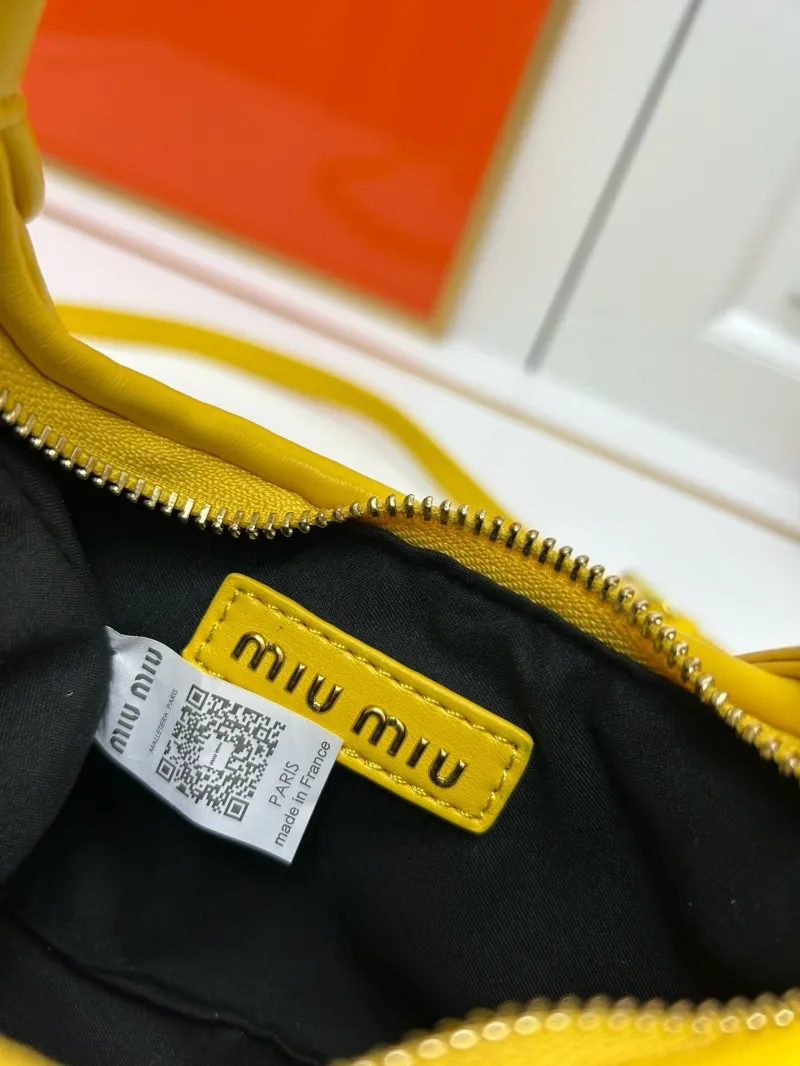 Miu Miu 2178 Yellow Mini Top Handle Crossbody Bag - Image 9