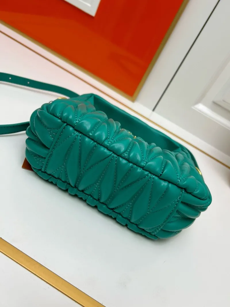 MIU MIU Teal Mini Top Handle Crossbody Bag 2178 - Image 6