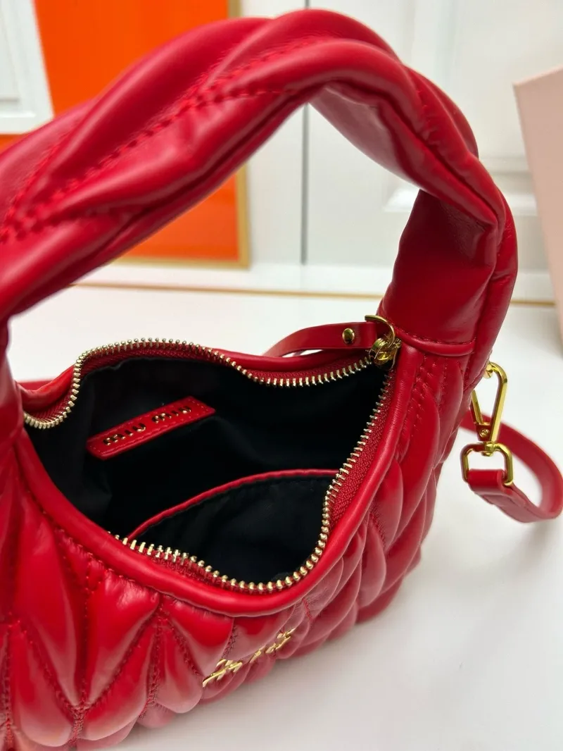 MIU MIU Red Mini Top Handle Crossbody Bag - Image 7