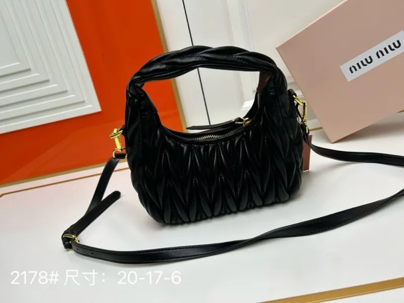 Alternative view of MIU MIU Black Top Handle Crossbody Bag 2178