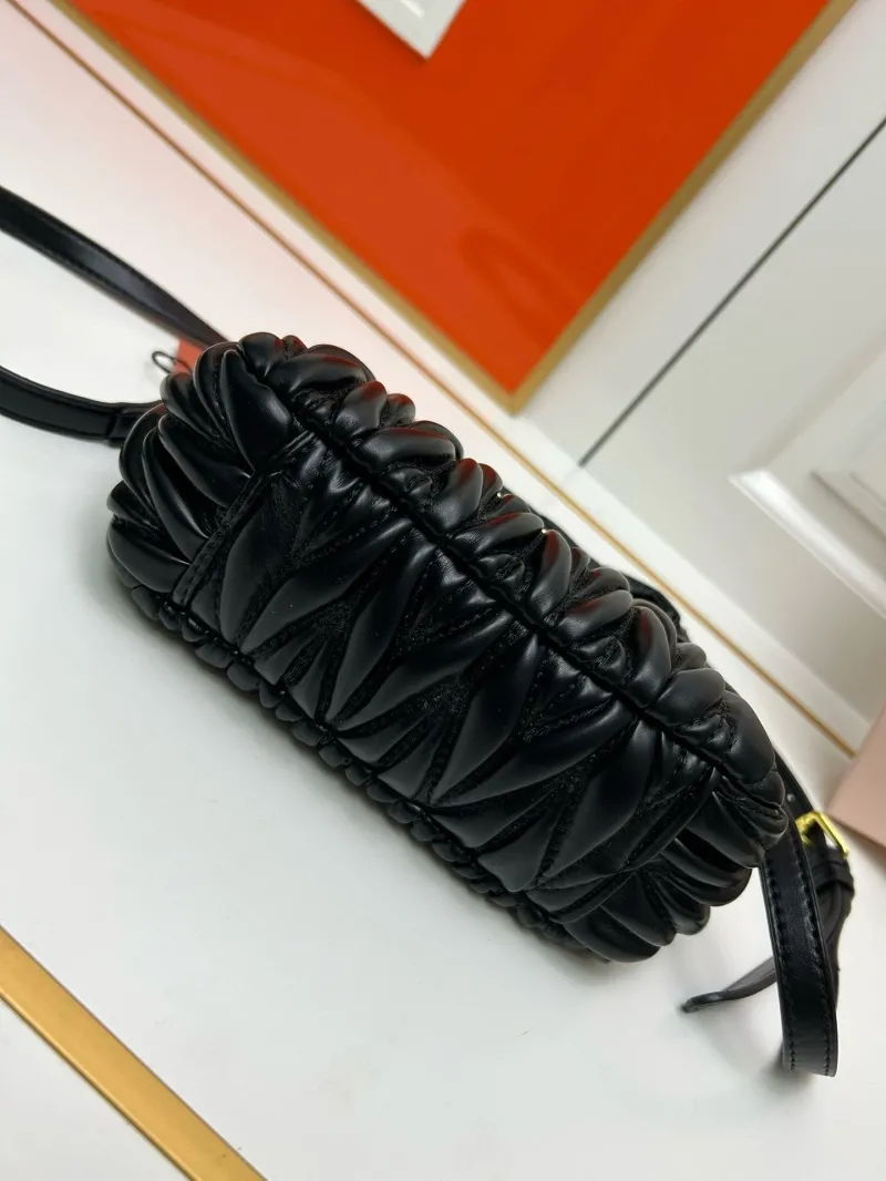 MIU MIU Black Top Handle Crossbody Bag 2178 - Image 6