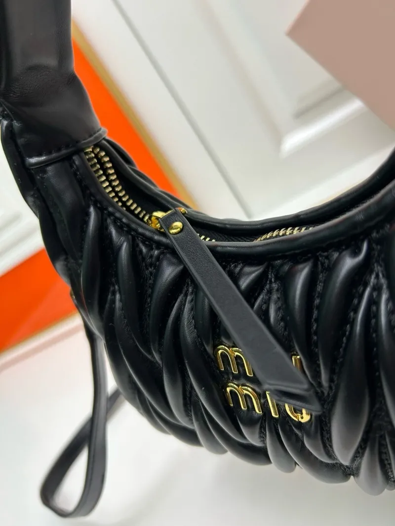 MIU MIU Black Top Handle Crossbody Bag 2178 - Image 7