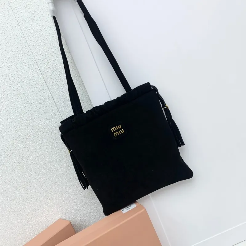 Alternative view of Miu Miu Black Suede Top Handle Bag 609