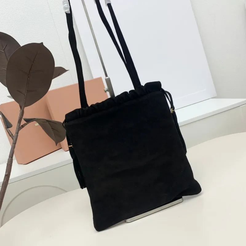 Miu Miu Black Suede Top Handle Bag 609 - Image 5