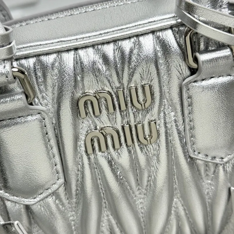 Alternative view of Miu Miu Silver Top Handle Crossbody Bag