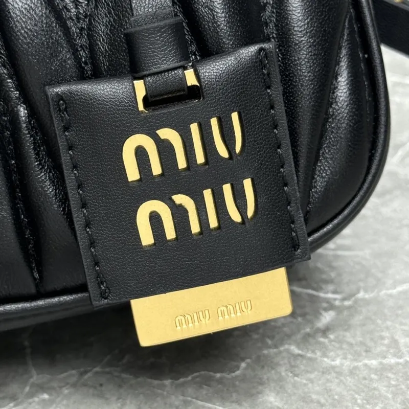 MIU MIU Black Top Handle Crossbody Bag 616 - Image 3