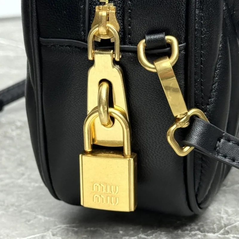 MIU MIU Black Top Handle Crossbody Bag 616 - Image 6