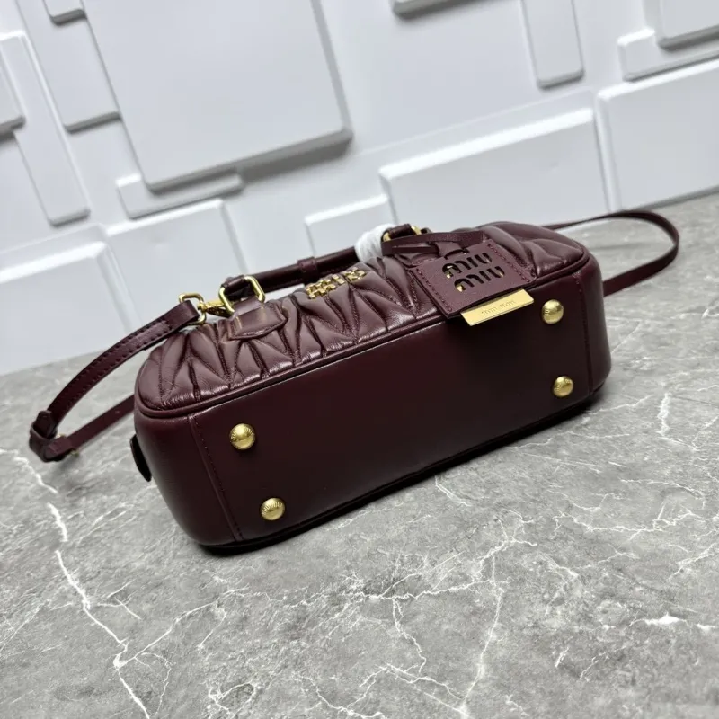 Miu Miu Burgundy Top Handle Bag 619 - Image 5