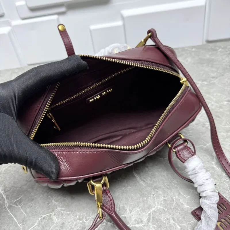 Miu Miu Burgundy Top Handle Bag 619 - Image 9
