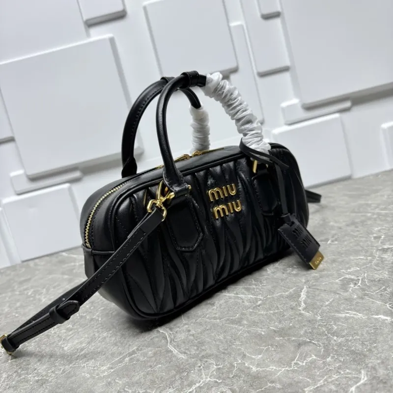 Miu Miu Black Top Handle Bag 623 - Image 4