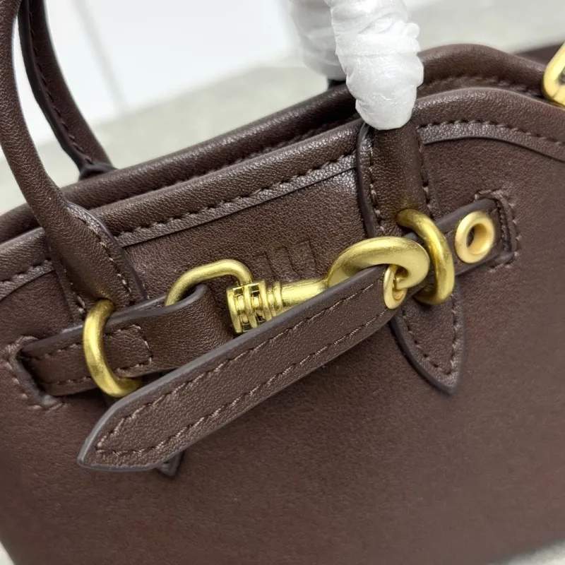 Alternative view of MIU MIU Brown Mini Top Handle Crossbody Bag 626