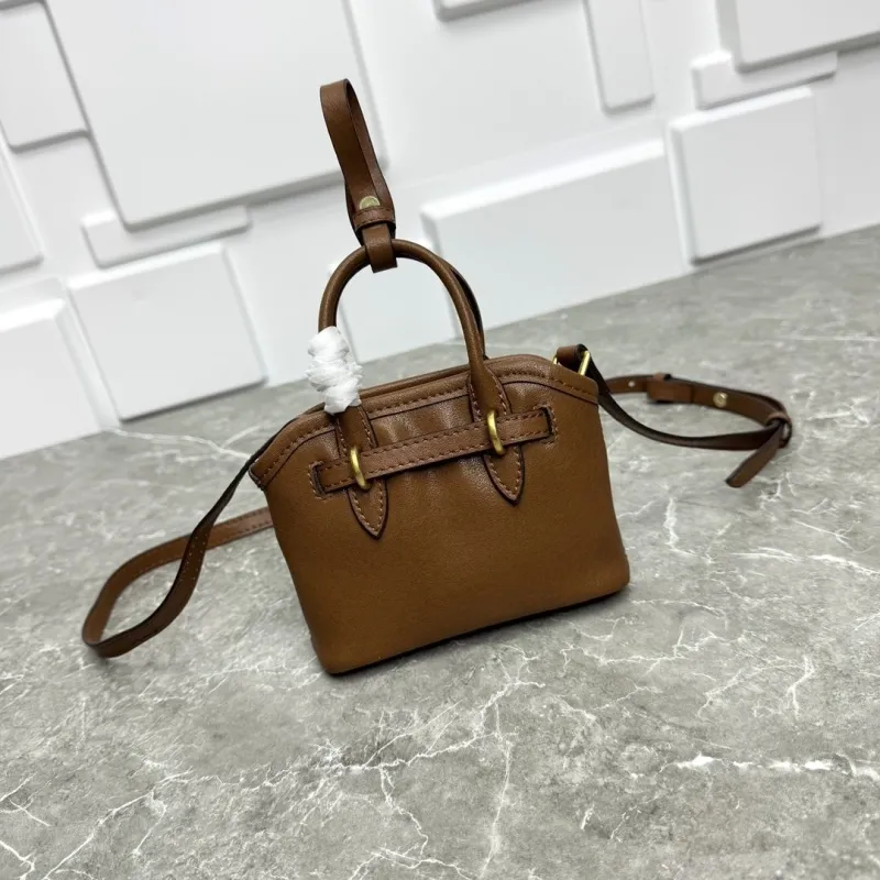 MIU MIU Brown Mini Top Handle Crossbody Bag - Image 5