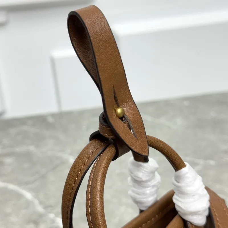 MIU MIU Brown Mini Top Handle Crossbody Bag - Image 7