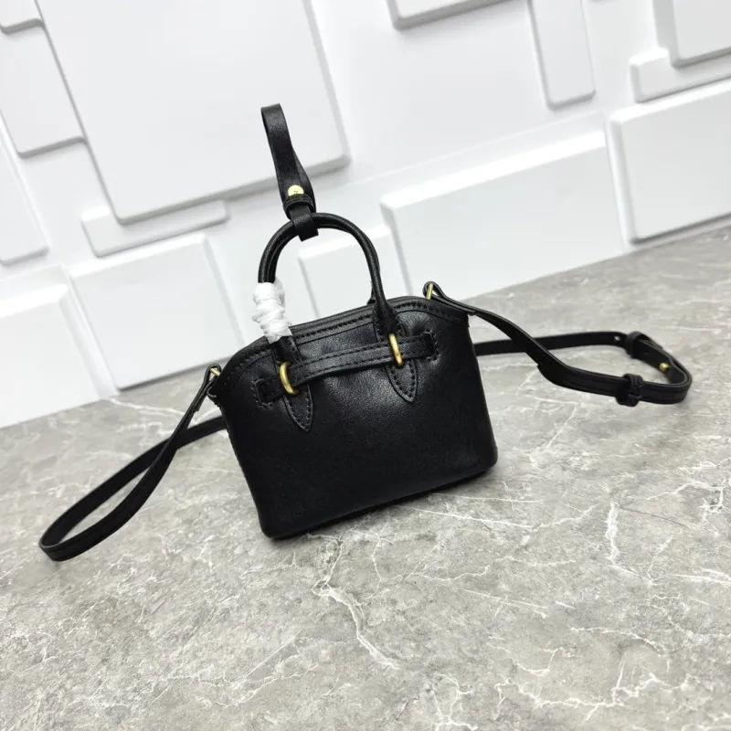MIU MIU Black Mini Top Handle Bag 628 - Image 5
