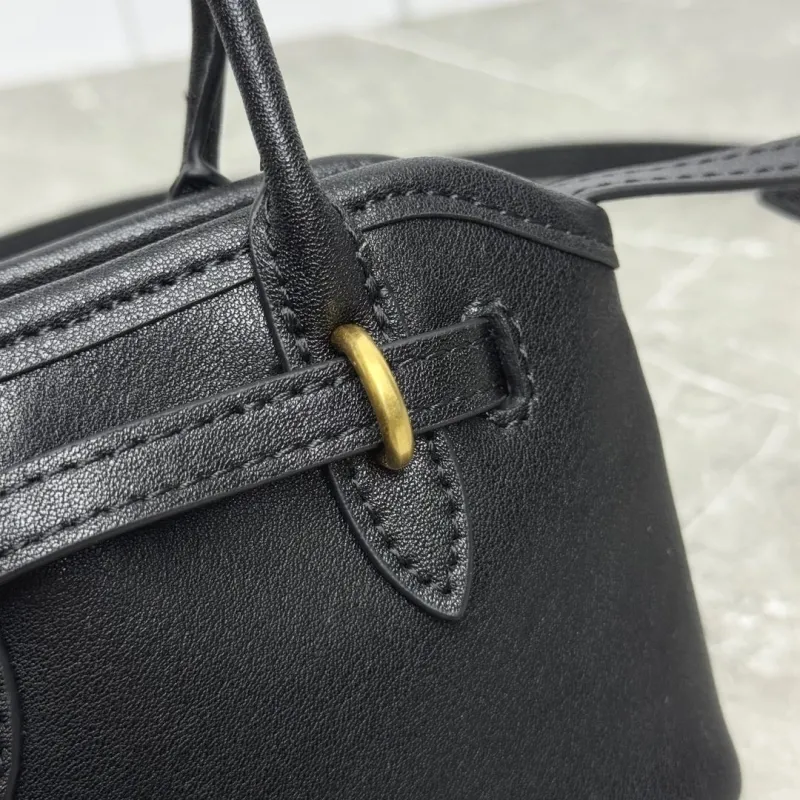 MIU MIU Black Mini Top Handle Bag 628 - Image 7