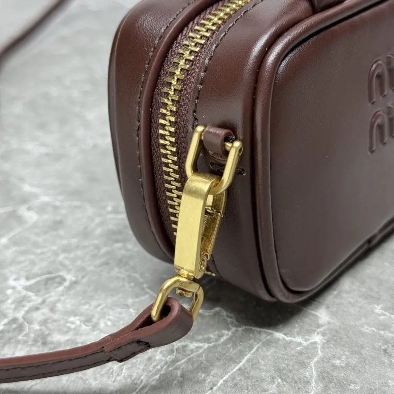 MIU MIU Brown Mini Top Handle Crossbody Bag 629 - Image 4