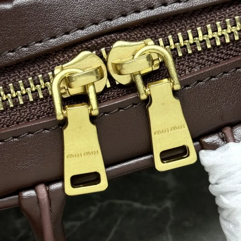 MIU MIU Brown Mini Top Handle Crossbody Bag 629 - Image 7