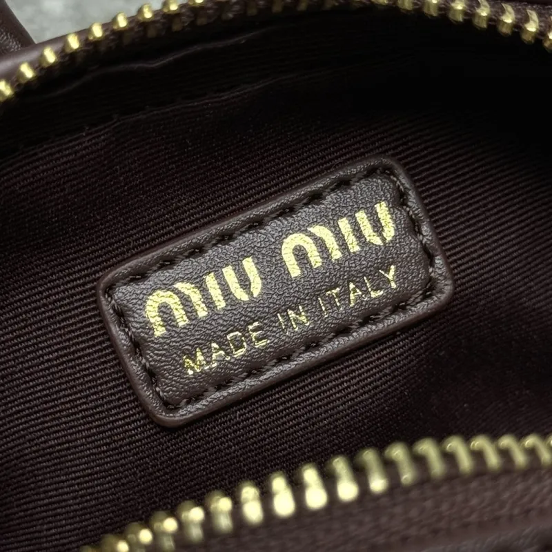 MIU MIU Brown Mini Top Handle Crossbody Bag 629 - Image 8