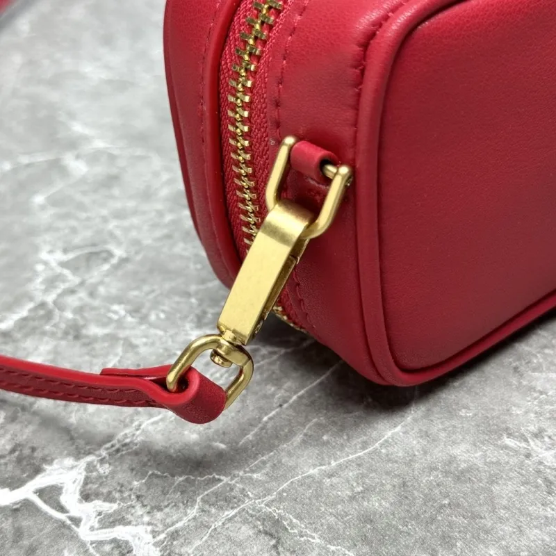 MIU MIU Red Mini Top Handle Crossbody Bag 630 - Image 5