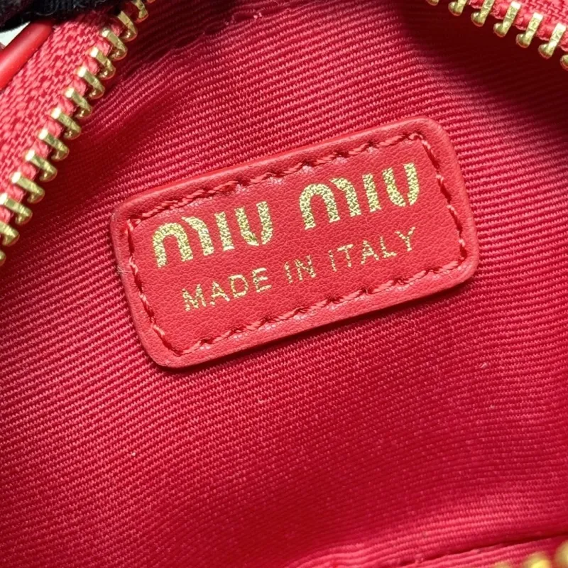 MIU MIU Red Mini Top Handle Crossbody Bag 630 - Image 8