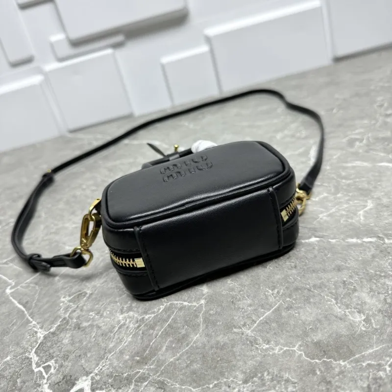 MIU MIU Black Top Handle Crossbody Bag 632 - Image 4