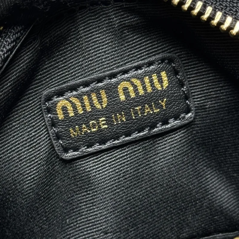 MIU MIU Black Top Handle Crossbody Bag 632 - Image 8