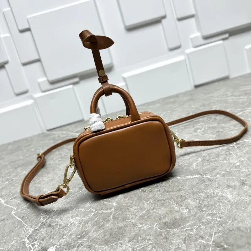 Miu Miu Brown Mini Top Handle Crossbody Bag 633 - Image 4