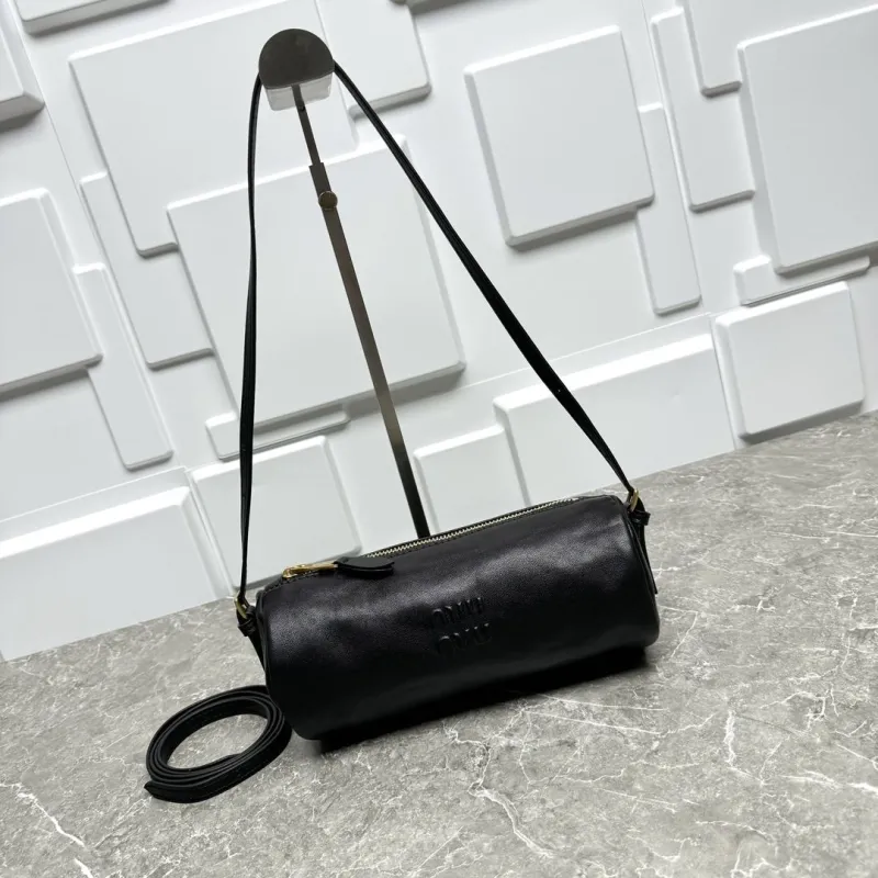 MIU MIU Black Barrel Crossbody Bag 634