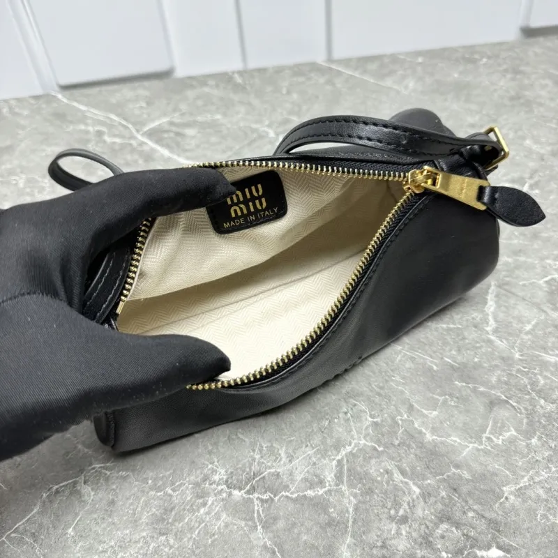 MIU MIU Black Barrel Crossbody Bag 634 - Image 9