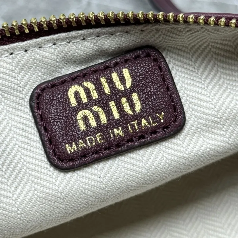 Miu Miu Burgundy Cylindrical Crossbody Bag 635 - Image 8