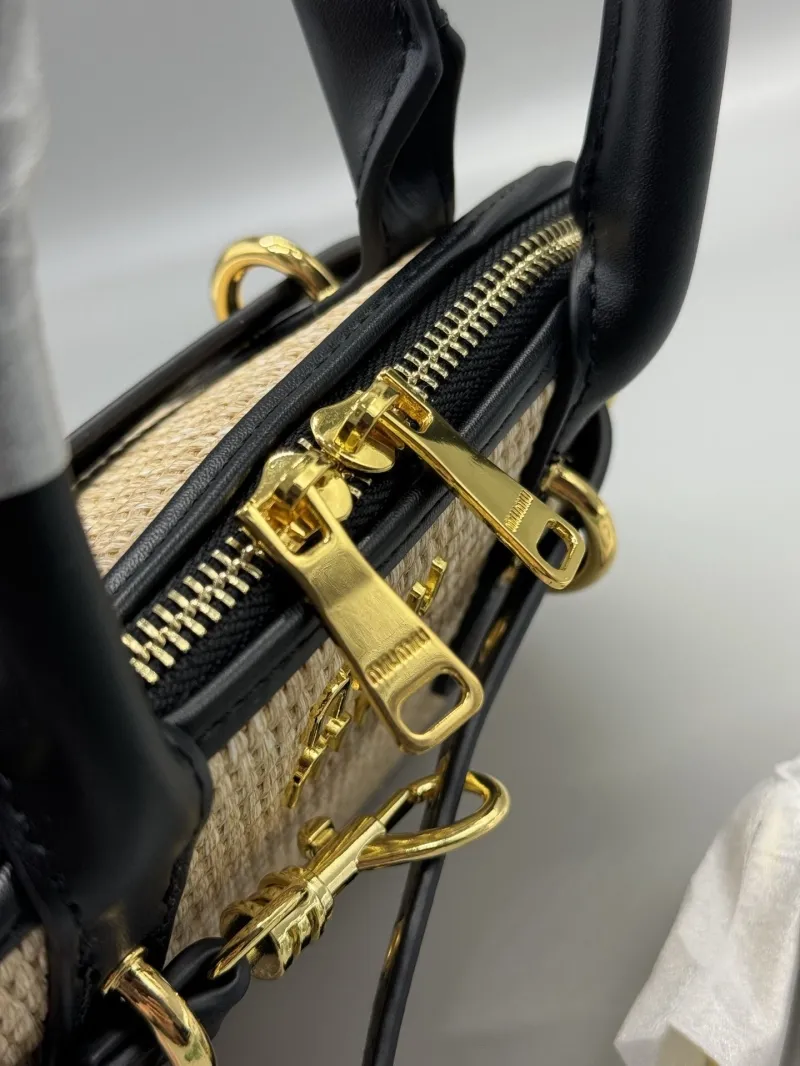 Miu Miu Beige Woven Top Handle Crossbody Bag - Image 3